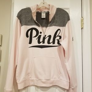 Victoria's Secret Pink Sweatshirt 1/4 Zip